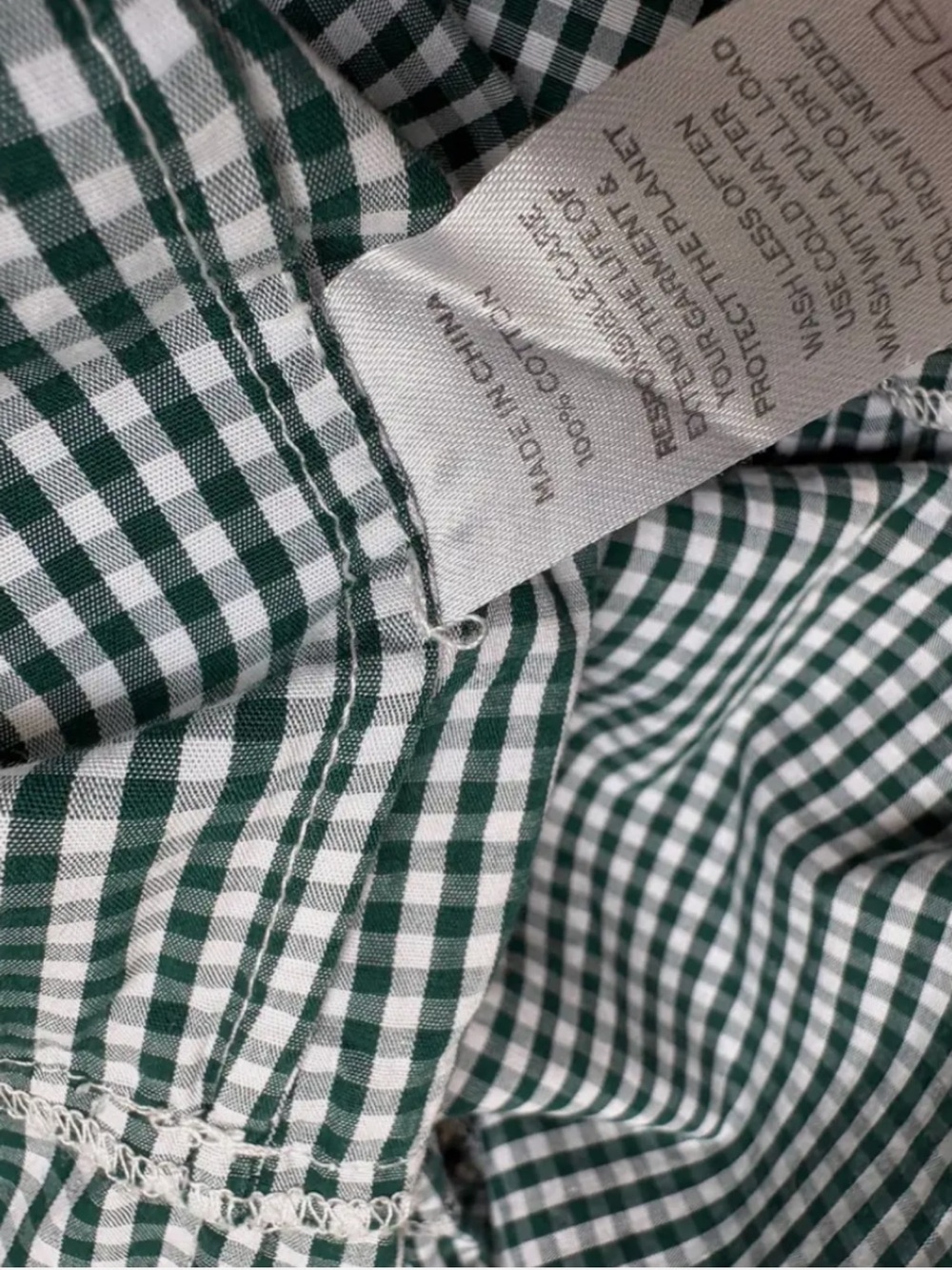 Hill House “Nap Dress” Maxi Dress in Forest Green and White Gingham - Picture 6 of 8